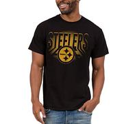 Junk Food Standard Classic Crew Neck, Authentic Details, Unisex Fit, Pittsburgh Steelers-Black Medium