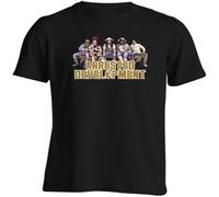 JUNKOU Arrested Development Logo Fit Casual Graphic Short Sleeve Tops Black S