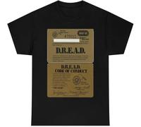 JUNKOU Dread Card WRIF Detroit Rockers Abolition of Disco Men's Short Sleeve T Shirt Black L
