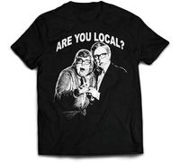 JUNKOU League of Gentlemen T Shirt Funny Tubs & Edward Tattsyrup Are You Local? Black M