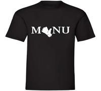 JUNKOU Manu Torwarthandschuh Men T-Shirt Casual Graphic Short Sleeve Tops Black S