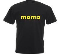 JUNKOU Momo Wheel T-Shirt Various Motor Racing Car Enthusiast Black XL