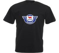 JUNKOU Morris T-Shirt Minor British Leyland Car Enthusiast Various Black XL