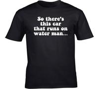 JUNKOU So There's This Car That Runs on Water Man… Unisex Short Sleeve t-Shirt Black 3XL