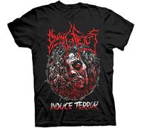 JUNKOU Split Dying Fetus Induce Terror T Shirt Relapse Records Black XL