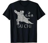 JUNKOU Stella Harmon Tai Chi Tshirt Tai Chi Chuan Shirt Martial Arts Shirt Black S