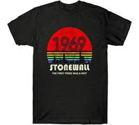 JUNKOU Stonewall 1969 The First Pride Was A Riot 50Th T Shirt Black 3XL