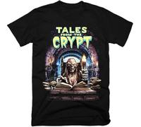 JUNKOU Tales from The Crypt Movie Cotton Men's T Shirt Black L