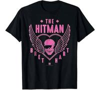 JUNKOU The Hitman Bret Hart 1 Color Skull T Shirt Funny Vintage Gift Men Black M