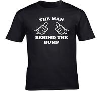 JUNKOU The Man Behind The Bump Unisex Short Sleeve t-Shirt Black XL