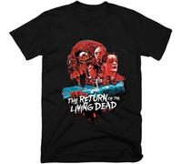 JUNKOU The Return of The Living Dead Movie 100% Cotton Men's T Shirt Black XL