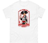 JUNKOU Three Amigos T Shirt 80s Movie Mens Casual Graphic Tops White L