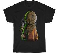 JUNKOU Trick r Treat Sam Movie Horror Men t-Shirt Unisex Cotton Vintage Black S