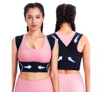 Junlan Corregidor de Postura Unisex Soporte Transpirable Espalda Hombros Ajustable Enderezar para Cuello Hombros Lumbar