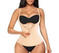 Junlan Fajas Reductoras Mujer Bodies Gaine Ventre Plat Fajas Colombianas Shapewear de Control Faja Moldeadora Mujer (Cutis, Large)