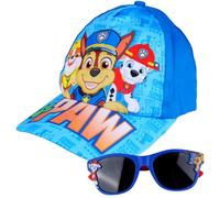JunMallko Patrulla Gorra de Béisbol, Pack de Gorra Niño y Gafas de Sol Infantiles de la Patrulla, Gorra de Visera para Niños, Ajustable Gorra de Béisbol y Gafas de Sol para 2-8 Años Niños Regalos