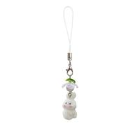 JUNNASALIKER Abalorio de teléfono de conejos de peluche, adorable diseño de felpa, accesorio móvil, cadena de teléfono suave, ideal para mujeres y estudiantes