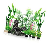JUNNASALIKER Acuarios artesanales de piedra artificial para decoración de plantas, peceras, suministros de arte marítimo