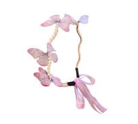 JUNNASALIKER Coronas de lujo para el pelo, mariposa, fiesta de cumpleaños, elegante, concurso, gotas de agua, perlas para niña, boda, disfraz