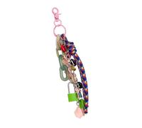 JUNNASALIKER Elegante colgante de cadena de nailon multiusos para decoración de bolsos y llaves, diseño unisex