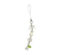 JUNNASALIKER Elegante cordón para teléfono con forma de corazón, accesorio estético, para cartera, adorno para teléfono, adecuado para mochila, bolsa de llaves