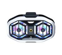 JUNNASALIKER Enfriadores de teléfono con doble ventilador de refrigeración para teléfono celular, disipador de calor para transmisión en vivo, Vlog 3 engranajes, enfriadores ajustables