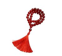 JUNNASALIKER Pulsera de cuentas de cristal, cuentas de rosario y colgantes de flecos, para oración, meditaciones, cuentas de rosario de granos de cristal elegantes, vidrio/esmaltado