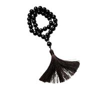 JUNNASALIKER Pulsera de cuentas de cristal, cuentas de rosario y colgantes de flecos, para oración, meditaciones, cuentas de rosario de granos de cristal elegantes, vidrio/esmaltado