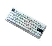 JUNNASALIKER Teclado mecánico al 75 % con estructura de junta de luz 5.0 2.4 GHz/conexión USB C teclados para juegos