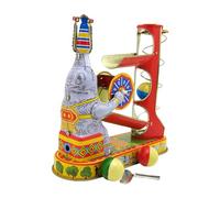JUNNASALIKER Tinplate Elephant Acrobatics Juguete Único Diseño Windup para Adultos y Niños Juguete Mecánico Vintage