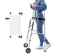 JUNNIU Andador Vertical de Servicio Pesado con reposabrazos y Asiento, para Personas Mayores/discapacitadas/Personas más Bajas, Andador con Ruedas Plegable médico de Altura Ajustable Decoration