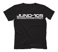 Juno 106 T Shirt 100% Cotton Analog Synth Retro 60 Jupiter BlackXL