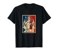 Juno Romana Diosa Reina De Dioses Mitología Camiseta gráfica económica, Hombre, Negro, M