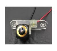 JUNOOS Cámara De Visión Trasera para Volvo S40 S60 S80 XC90 Y XC60 Monitor Aparcamiento Marcha Atrás AHD 720P con Trayectoria Lente Dorada(AHD 720P CVBS 720P)