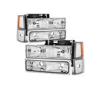 JUNOOS Faro Delantero Sin Luz Para Chevrolet Para Chevy C/K 1500 2500 3500 1994 1995 1996 1997 1998 1999