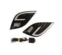 JUNOOS Lámpara Antiniebla LED DRL Luces De Circulación Diurna Con Señal De Giro Para Toyota Para Camry 2018 2019 2020 XSE (White and Yellow)