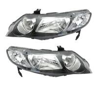 JUNOOS Para Civic 2006 2007 2008 2009 2010 2011 Conjunto De Faros Delanteros Izquierdo Y Derecho Automóvil Faro Delantero (09-11)