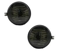 JUNOOS Para Dodge Para Charger Para Caliber Para Challenger Para Caravan Faros Antiniebla Rejilla Parachoques Delantero Coche Luces Señalización Conducción (Pair Black)