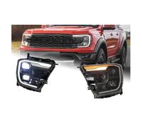 JUNOOS Para Ford Para Ranger Para Raptor T9 2023-2024 Faros Delanteros LED Lente De Proyector DRL (RHD)