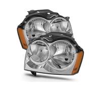 JUNOOS Para Jeep Para Grand Cherokee 2005 2006 2007 Faro Delantero De Coche Sin Lámpara Izquierdo Derecho