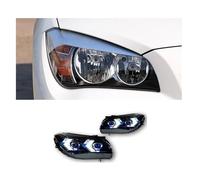 JUNOOS Para X1 E84 2010 2011 2012 2013 2014 2015 F49 Lámpara De Faro LED Coche Lente Proyector DRL (1 pair)