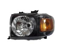 JUNOOS Parachoques Delantero Faro Luz Señal Carcasa Luces De Conducción Para Toyota Para Land Cruiser LC70 LC71 LC76 LC79 2007-2023 (Black Left)
