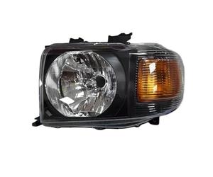 JUNOOS Parachoques Delantero Faro Luz Señal Carcasa Luces De Conducción Para Toyota Para Land Cruiser LC70 LC71 LC76 LC79 2007-2023 (Black Left)