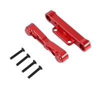 JUNPIY 1 Juego de Soporte de Brazo de suspensión Inferior Trasero de Metal, for Arrma, Kraton, Senton, Typhon, Talion, for Coche 1/8 RC Enlace del Brazo de Control de suspensión(Rot)