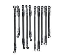 JUNPIY 10 unids/Lote Varillas de Enlace de aleación Kit sin Montar 3 Tipos de Cabeza de Bola 1:10, for Axial, for Piezas de Coche trepador de Control Remoto SCX10 90046 Enlace del Brazo de Control de