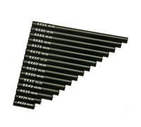 JUNPIY 17 Uds Kit de Varillas de Enlace de Metal 20-100mm 1/10 Coche trepador de Control Remoto, for Axial, for SCX10 CC01 AX10 F350 D90 CX10 Enlace del Brazo de Control de suspensión