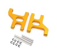 JUNPIY 2 uds Brazos oscilantes de Brazo de suspensión Delantera de Metal 1/10 Coche trepador de Control Remoto, for Tamiya, for CC01 CC-01 Enlace del Brazo de Control de suspensión(Yellow)