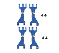 JUNPIY 4 Uds Brazos de suspensión Superior Trasera Delantera de Aluminio 1/10, for Redcat, for Blackout XTE SC XBE (Pro) Accesorios de Piezas de Mejora Enlace del Brazo de Control de suspensión(Blue)