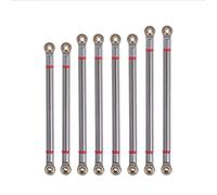 JUNPIY 8 unids/lote enlace de aluminio con rosca interna con juego de extremos de varilla M3 distancia entre ejes de 313mm 1/10 RC Crawler, for Axial, for SCX10 RGT 86100 Enlace del brazo de control d