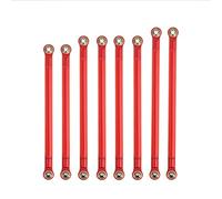 JUNPIY 8 unids/lote enlace de aluminio con rosca interna con juego de extremos de varilla M3 distancia entre ejes de 313mm 1/10 RC Crawler, for Axial, for SCX10 RGT 86100 Enlace del brazo de control d